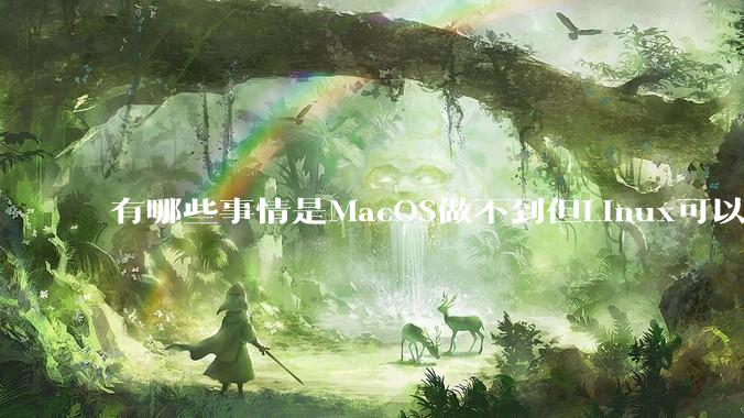 有哪些事情是MacOS做不到但Linux可以做到的？