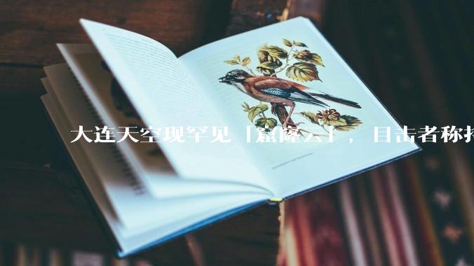 大连天空现罕见「窟窿云」，目击者称持续半小时，压迫感十足，窟窿云是怎么形成的？你见过吗？