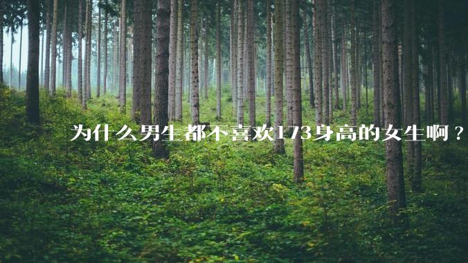 为什么男生都不喜欢173身高的女生啊?