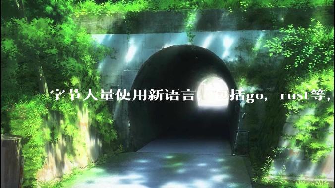 字节大量使用新语言，包括go，rust等，为什么阿里一直都抱着j***a不松手？