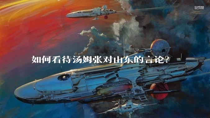 如何看待汤姆张对山东的言论？