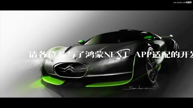请各位参与了鸿蒙NEXT APP适配的开发者来谈一谈适配过程中的感受？